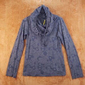 LOLE Womens Top Medium Gray Pullover Hooded Long Sleeve Lightweight Hoodie